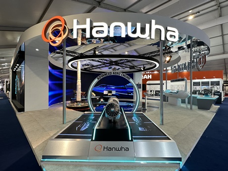 Hanwha Aerospace's booth